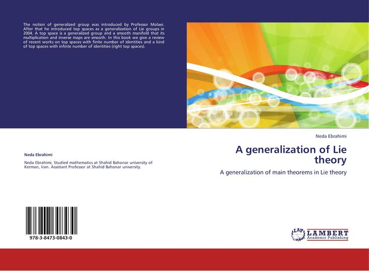 Produktbild: A generalization of Lie theory