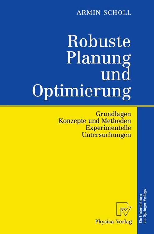 Produktbild: Robuste Planung und Optimierung