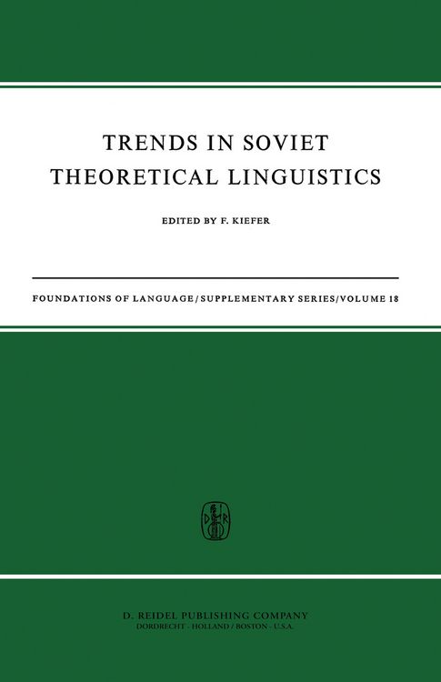 Produktbild: Trends in Soviet Theoretical Linguistics