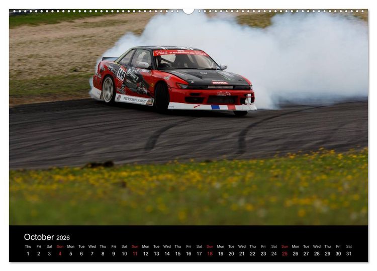Produktbild: Drifting at the Nurburgring (High Quality Premium Wall Calendar 2026 DIN A2 landscape),CALVENDO 12 Month Wall Calendar