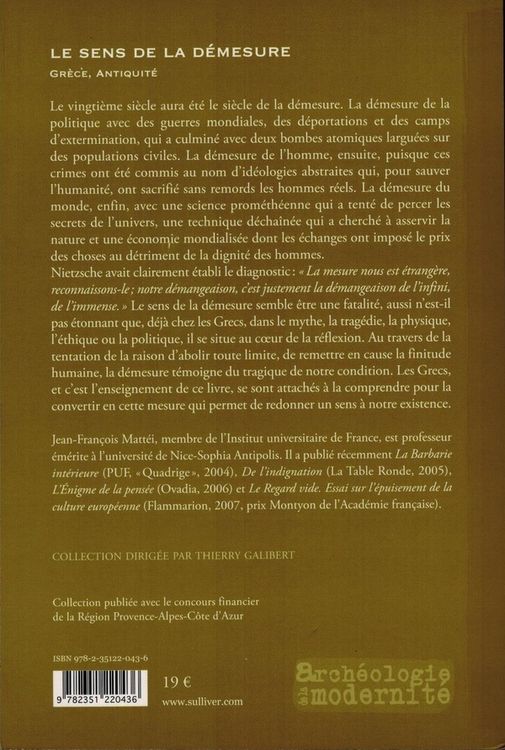 Produktbild: Le Sens de la Demesure