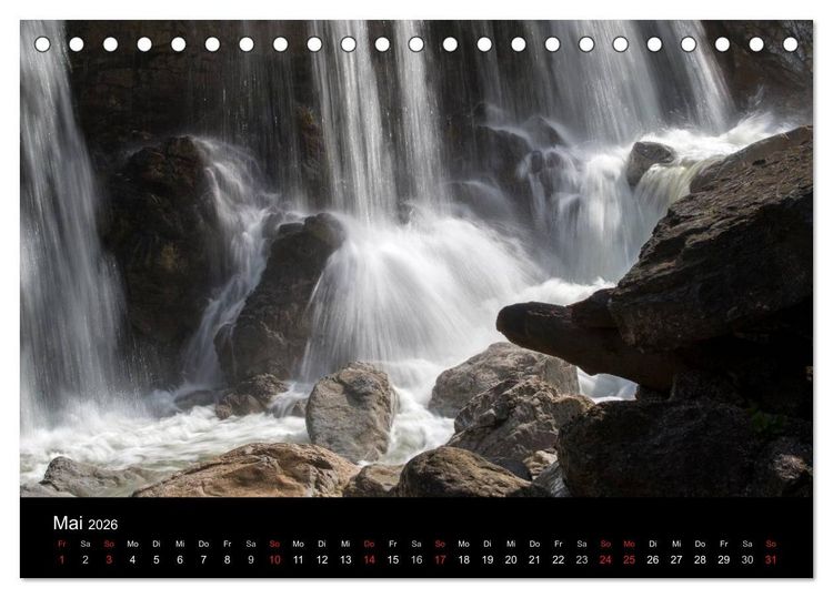 Produktbild: Kuhflucht Wasserf&auml;lle bei Farchant (Tischkalender 2026 DIN A5 quer), CALVENDO Monatskalender