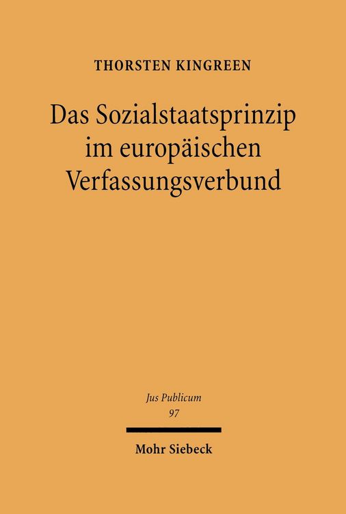 Produktbild: Das Sozialstaatsprinzip im Europ&auml;ischen Verfassungsverbund