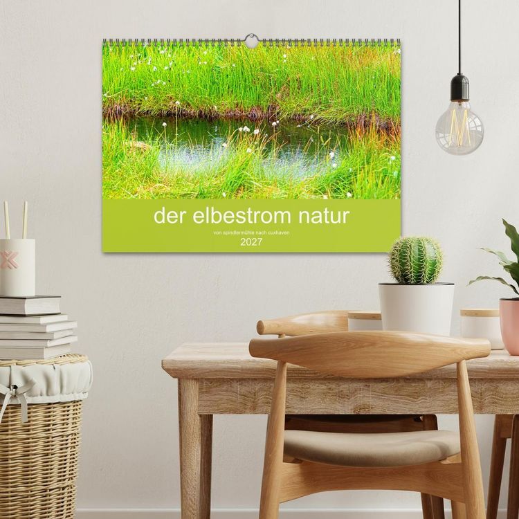 Produktbild: der elbestrom natur (Wandkalender 2027 DIN A3 quer), CALVENDO Monatskalender