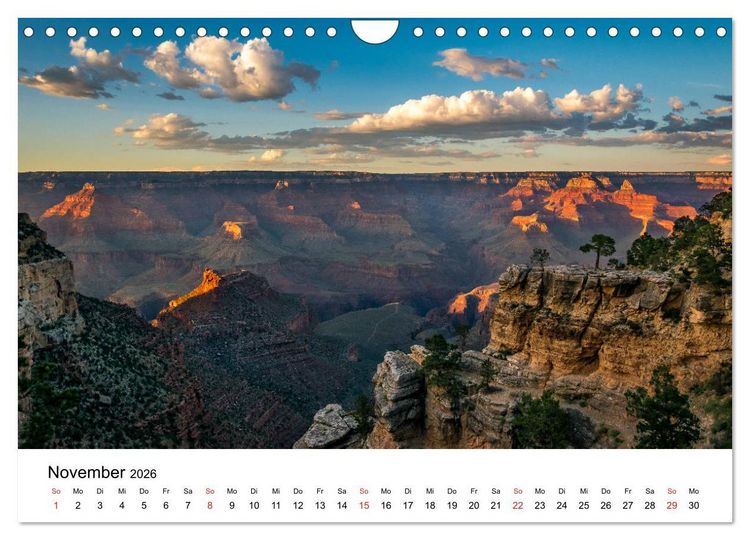 Produktbild: S&uuml;dwesten der USA - Atemberaubende Landschaften (Wandkalender 2026 DIN A4 quer), CALVENDO Monatskalender