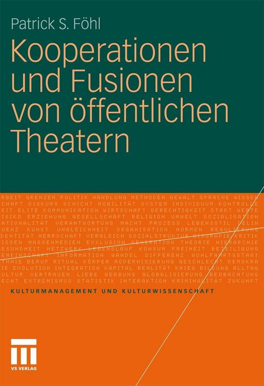 Produktbild: Kooperationen und Fusionen von &ouml;ffentlichen Theatern