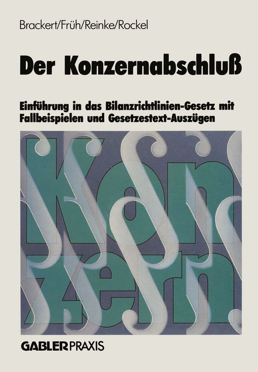 Produktbild: Der Konzernabschlu&szlig;