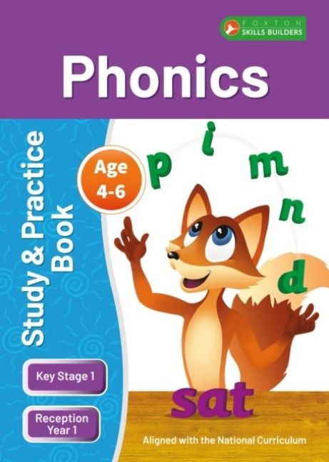 Produktbild: KS1 Phonics Study & Practice Book for Ages 4-6 (Reception -Year 1) Perfect for learning at home or use in the classroom