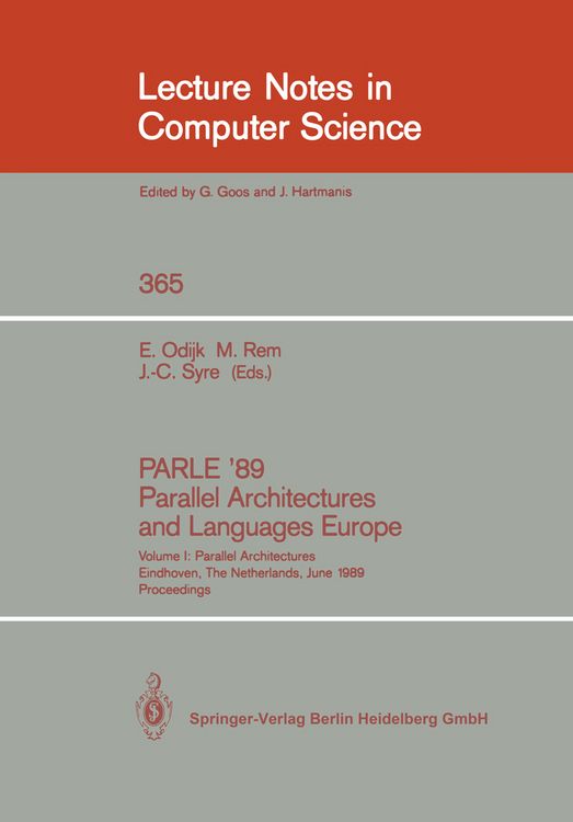 Produktbild: PARLE '89 - Parallel Architectures and Languages Europe