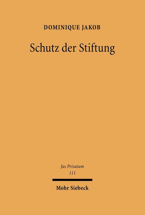 Produktbild: Schutz der Stiftung
