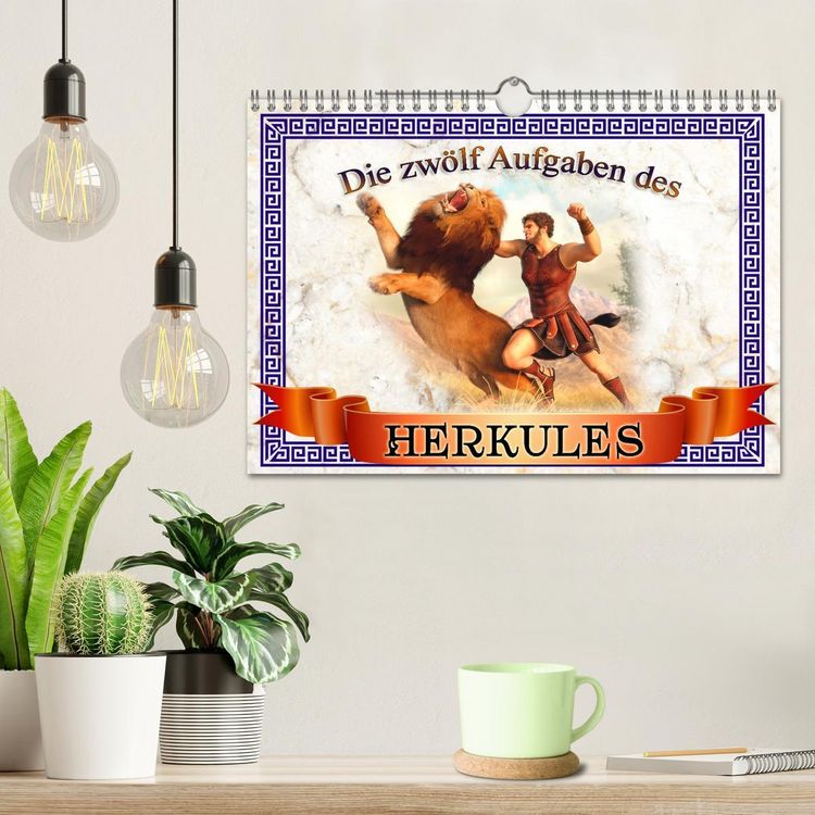 Produktbild: Die zw&ouml;lf Aufgaben des Herkules (Wandkalender 2026 DIN A4 quer), CALVENDO Monatskalender