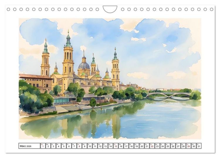 Produktbild: Urlaubsparadies Spanien (Wandkalender 2026 DIN A4 quer), CALVENDO Monatskalender