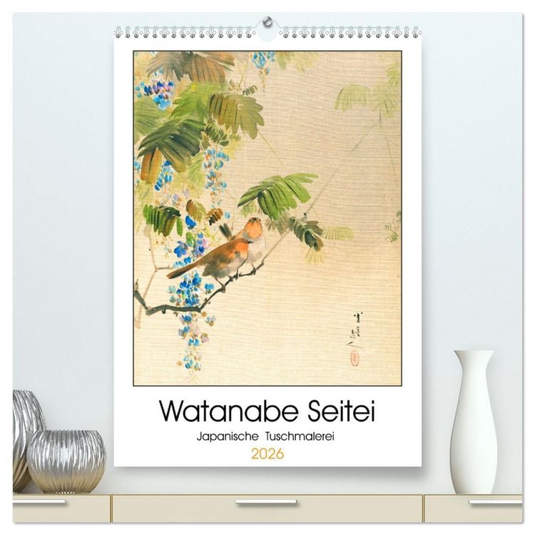 Produktbild: Watanabe Seitei - Japanische Tuschmalerei (hochwertiger Premium Wandkalender 2026 DIN A2 hoch), Kunstdruck in Hochglanz
