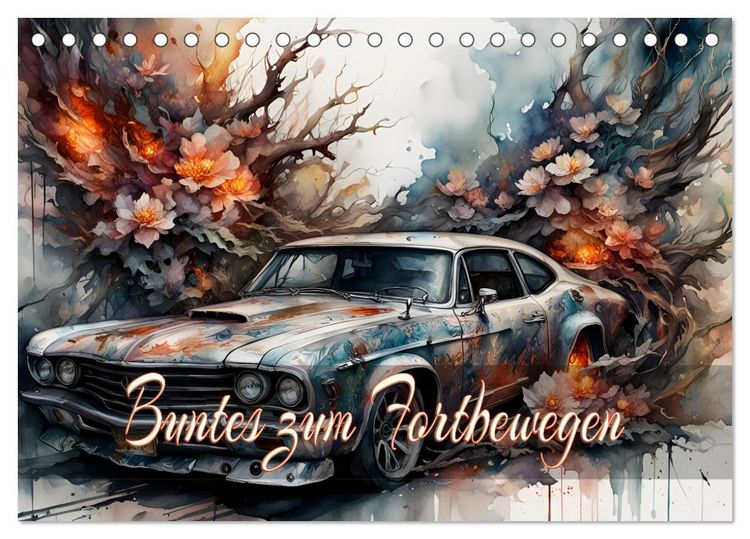 Produktbild: Buntes zum Fortbewegen (Tischkalender 2026 DIN A5 quer), CALVENDO Monatskalender