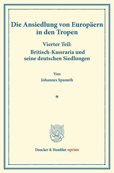 Produktbild: Britisch-Kassraria und seine deutschen Siedlungen.