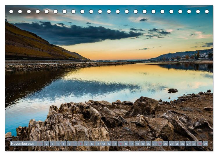 Produktbild: Bingen - Tor zum Mittelrhein (Tischkalender 2026 DIN A5 quer), CALVENDO Monatskalender