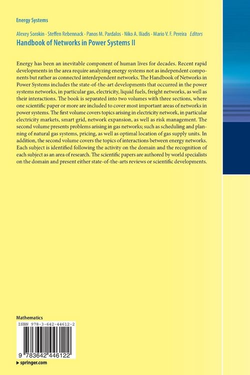Produktbild: Handbook of Networks in Power Systems II