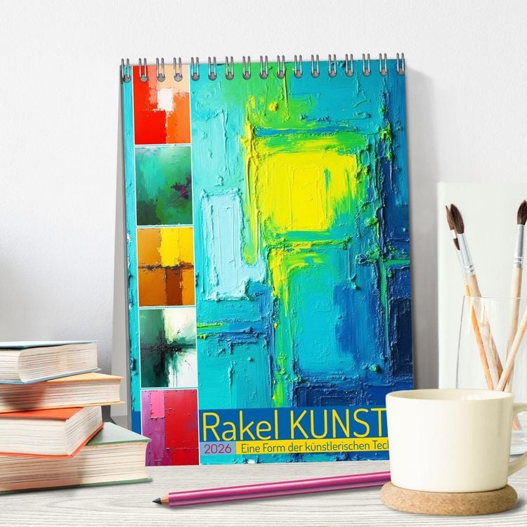 Produktbild: Rakel Kunst - Eine Form der k&uuml;nstlerischen Technik (Tischkalender 2026 DIN A5 hoch), CALVENDO Monatskalender