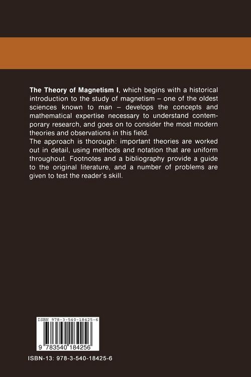 Produktbild: The Theory of Magnetism I