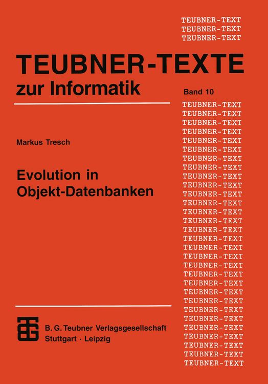 Produktbild: Evolution in Objekt-Datenbanken