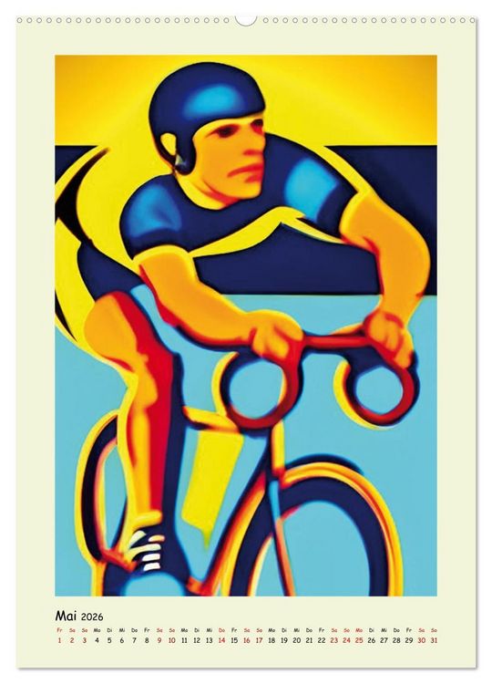 Produktbild: Geliebter Radsport (Wandkalender 2026 DIN A2 hoch), CALVENDO Monatskalender