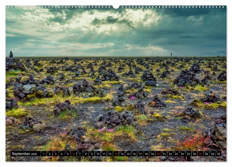 Produktbild: Eine Rundreise durch Island (Wandkalender 2026 DIN A2 quer), CALVENDO Monatskalender