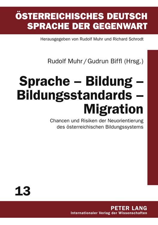 Produktbild: Sprache &ndash; Bildung &ndash; Bildungsstandards &ndash; Migration