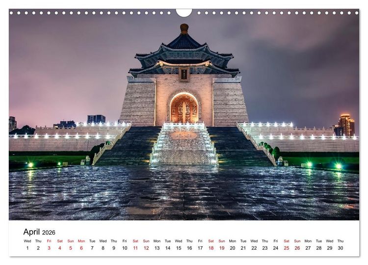 Produktbild: A Journey In Taipei (Wall Calendar 2026 DIN A3 landscape), CALVENDO 12 Month Wall Calendar