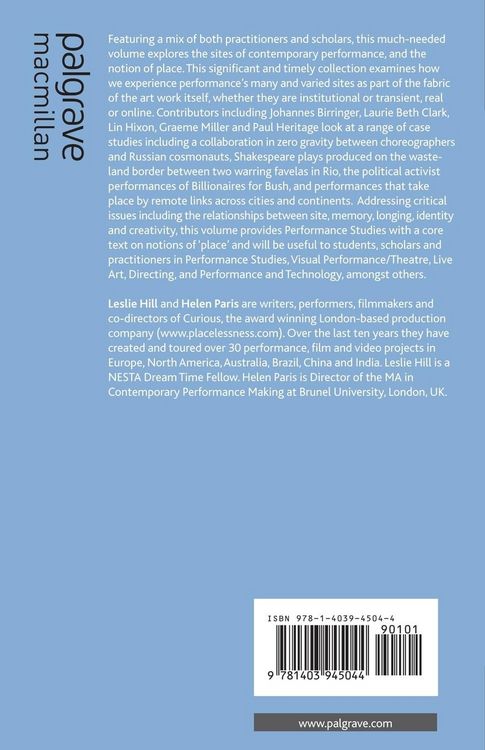 Produktbild: Performance and Place
