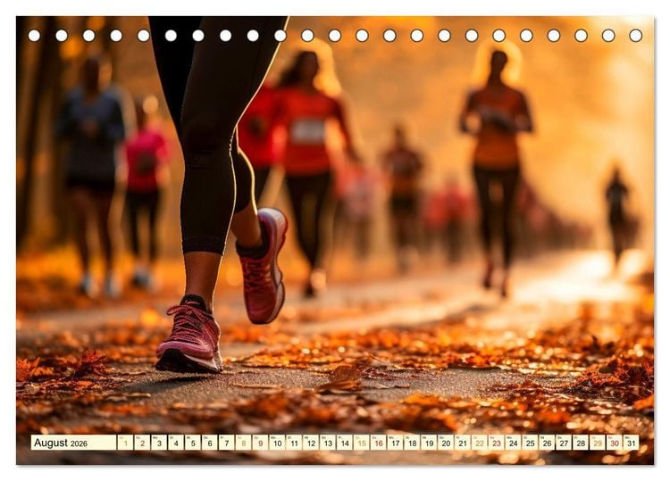 Produktbild: Joggen, gesund laufen (Tischkalender 2026 DIN A5 quer), CALVENDO Monatskalender