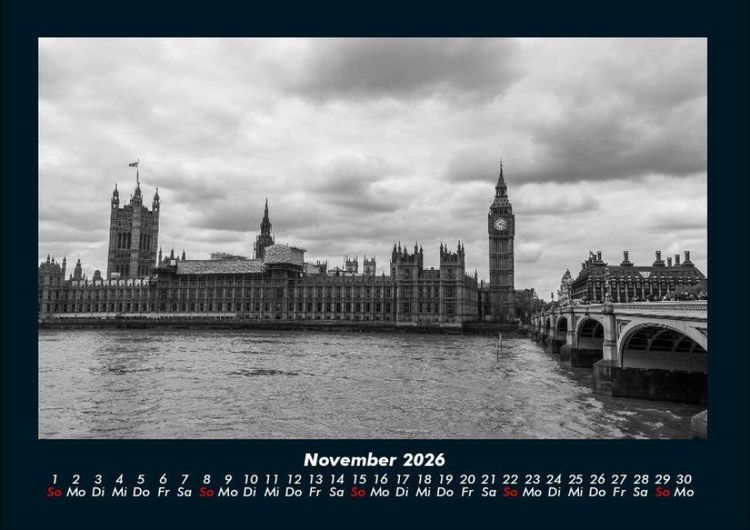 Produktbild: London 2026 Fotokalender DIN A4