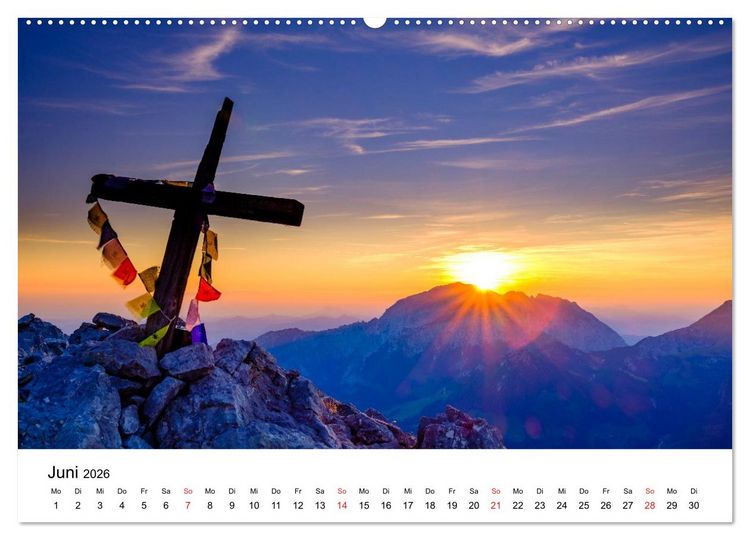 Produktbild: Berchtesgadener Berge im Licht (Wandkalender 2026 DIN A2 quer), CALVENDO Monatskalender