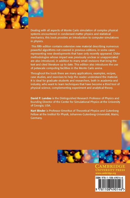Produktbild: A Guide to Monte Carlo Simulations in Statistical Physics