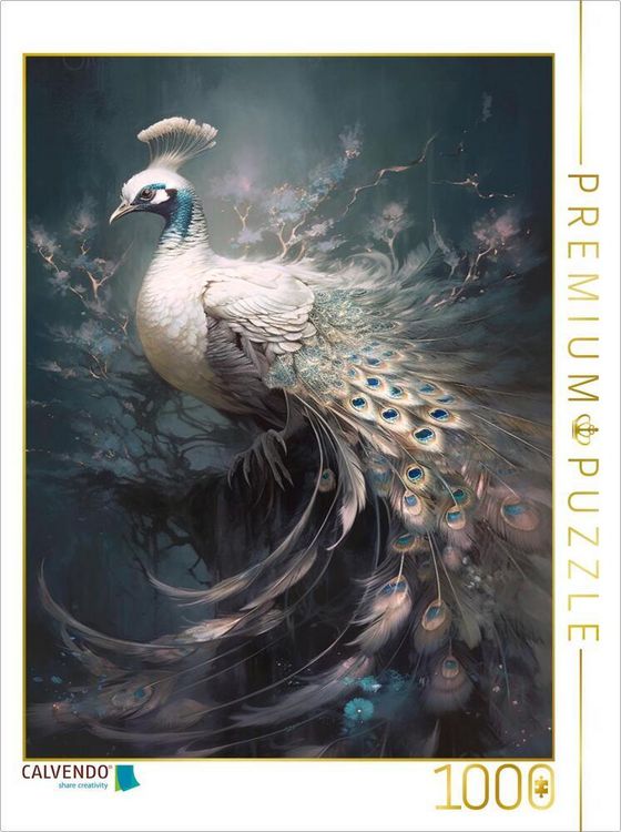Produktbild: CALVENDO Puzzle Ein Motiv aus dem Kalender Malerische Pfaue | 1000 Teile Lege-Gr&ouml;&szlig;e 64x48cm Foto-Puzzle f&uuml;r gl&uuml;ckliche Stunden