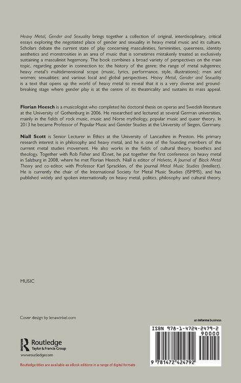 Produktbild: Heavy Metal, Gender and Sexuality