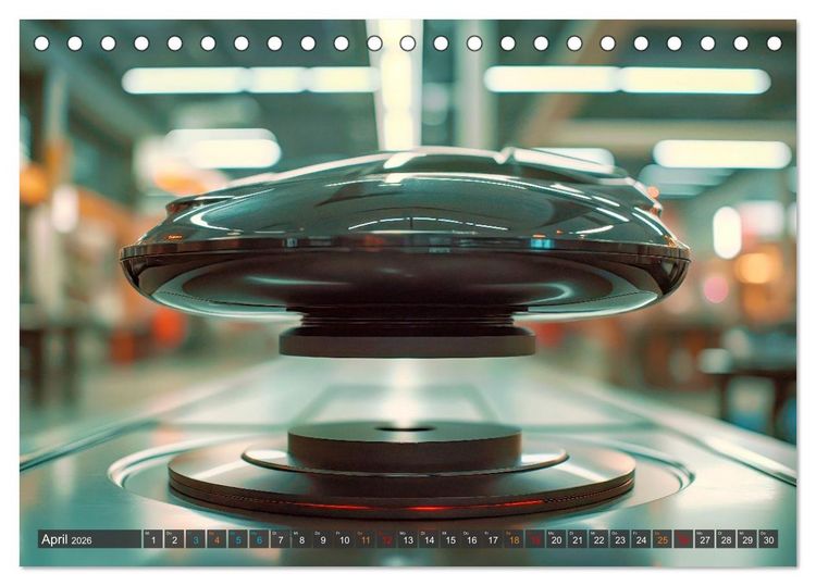 Produktbild: Magnetschwebetechnik (Tischkalender 2026 DIN A5 quer), CALVENDO Monatskalender