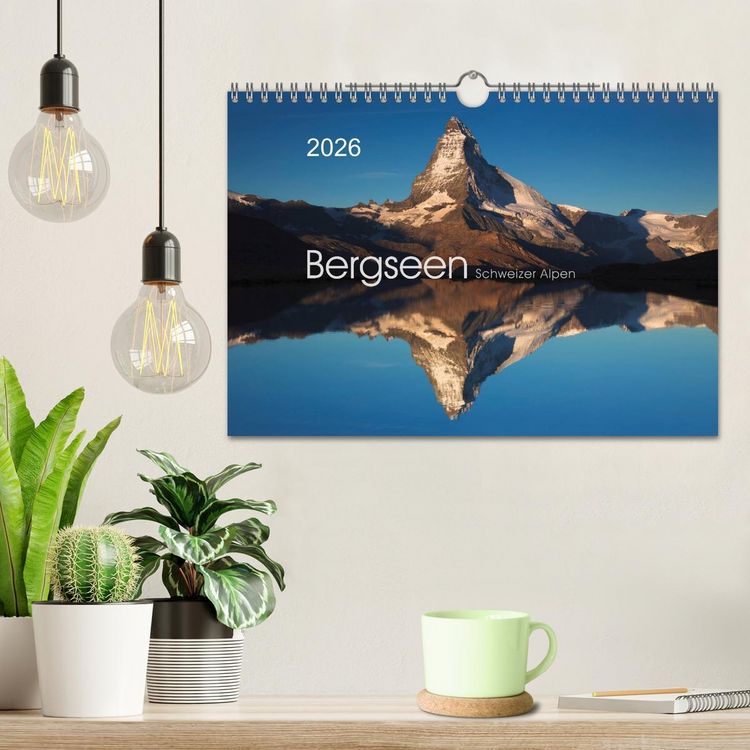 Produktbild: BERGSEEN Schweizer Alpen (Wandkalender 2026 DIN A4 quer), CALVENDO Monatskalender
