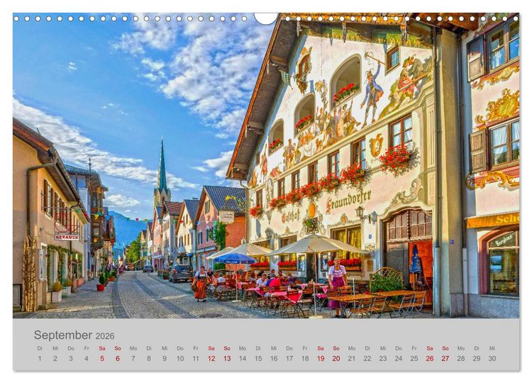 Produktbild: Garmisch-Partenkirchen Werdenfelser Land (Wandkalender 2026 DIN A3 quer), CALVENDO Monatskalender