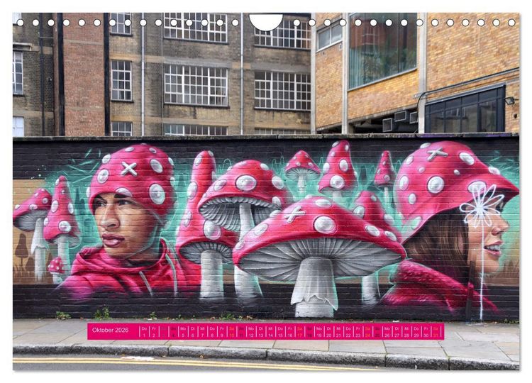 Produktbild: Streetart-Kunst, die die Stra&szlig;en Londons atmen l&auml;sst (Wandkalender 2026 DIN A4 quer), CALVENDO Monatskalender