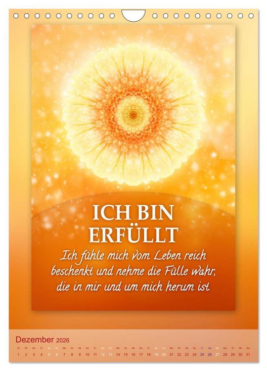 Produktbild: ICH BIN Licht und Liebe - Kalender (Wandkalender 2026 DIN A4 hoch), CALVENDO Monatskalender