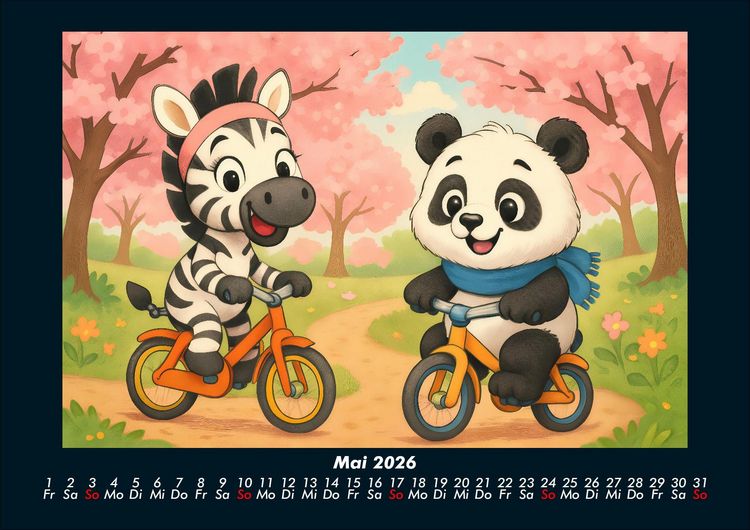 Produktbild: Zara & Pippin - Beste Freunde f&uuml;rs Jahr 2026 Fotokalender DIN A4