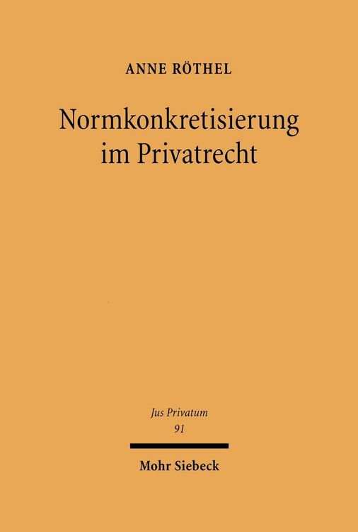 Produktbild: Normkonkretisierung im Privatrecht