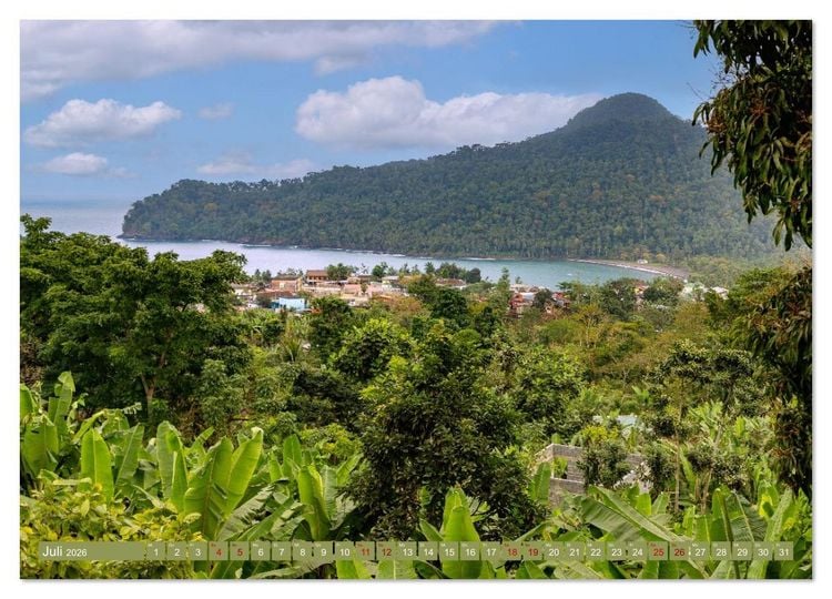 Produktbild: Sao Tome. Paradiesinsel vor der K&uuml;ste Westafrikas (Wandkalender 2026 DIN A4 quer), CALVENDO Monatskalender