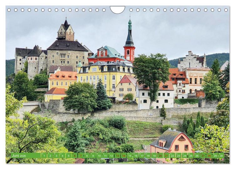 Produktbild: Loket - Das b&ouml;hmische Rothenburg (Wandkalender 2026 DIN A4 quer), CALVENDO Monatskalender