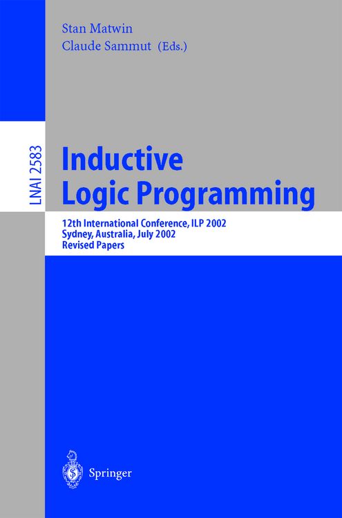 Produktbild: Inductive Logic Programming