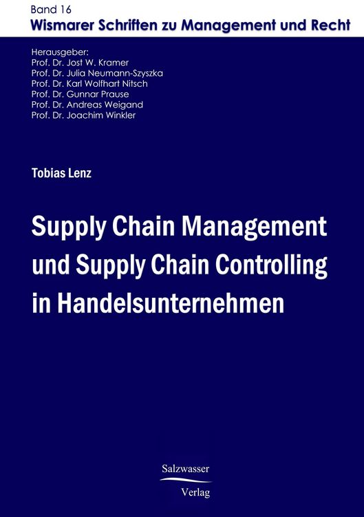 Produktbild: Supply Chain Management und Supply Chain Controlling in Handelsunternehmen