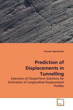 Produktbild: Pilgerstorfer, T: Prediction of Displacements in Tunnelling
