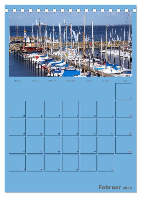 Produktbild: Rund um die Kieler F&ouml;rde / Planer (Tischkalender 2026 DIN A5 hoch), CALVENDO Monatskalender