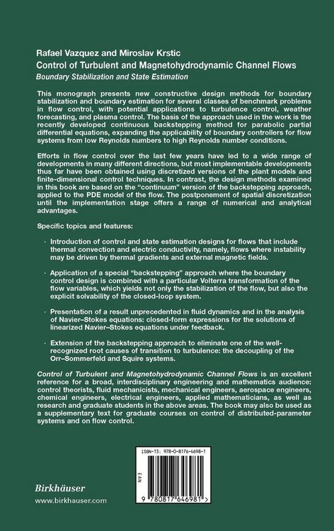 Produktbild: Control of Turbulent and Magnetohydrodynamic Channel Flows