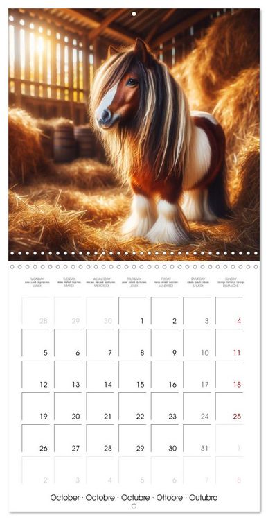 Produktbild: The majestic beauty of Gypsy Vanner (Wall Calendar 2026 12 &times; 12 Inch) CALVENDO 12 Month Wall Calendar